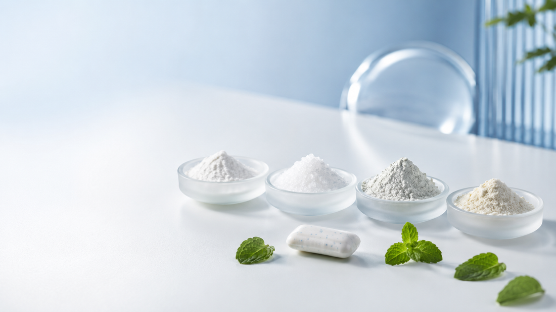 Remineralizing gum active ingredients compared: nano-hydroxyapatite, fluoride, CPP-ACP, and xylitol