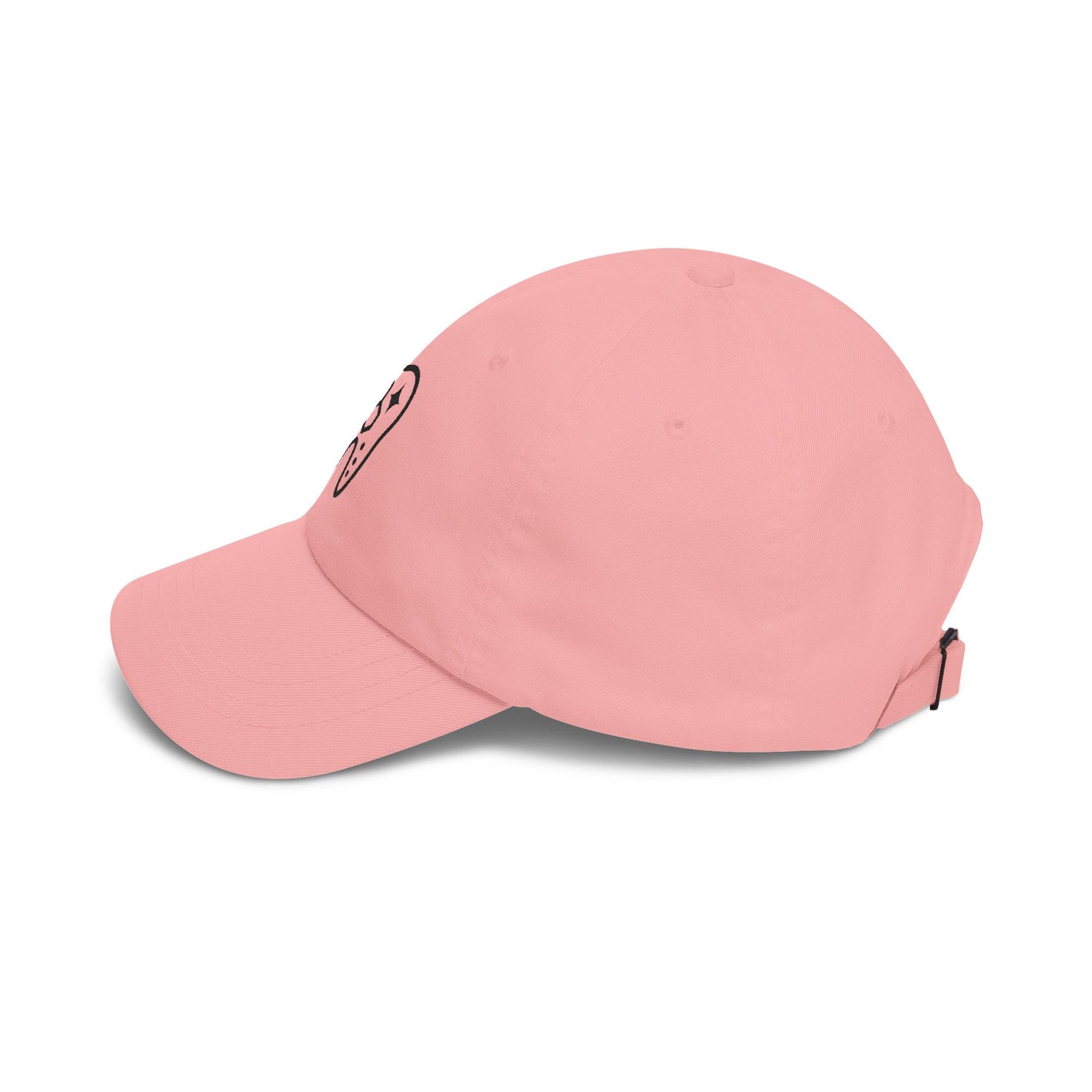 Pink baseball cap on a white background
