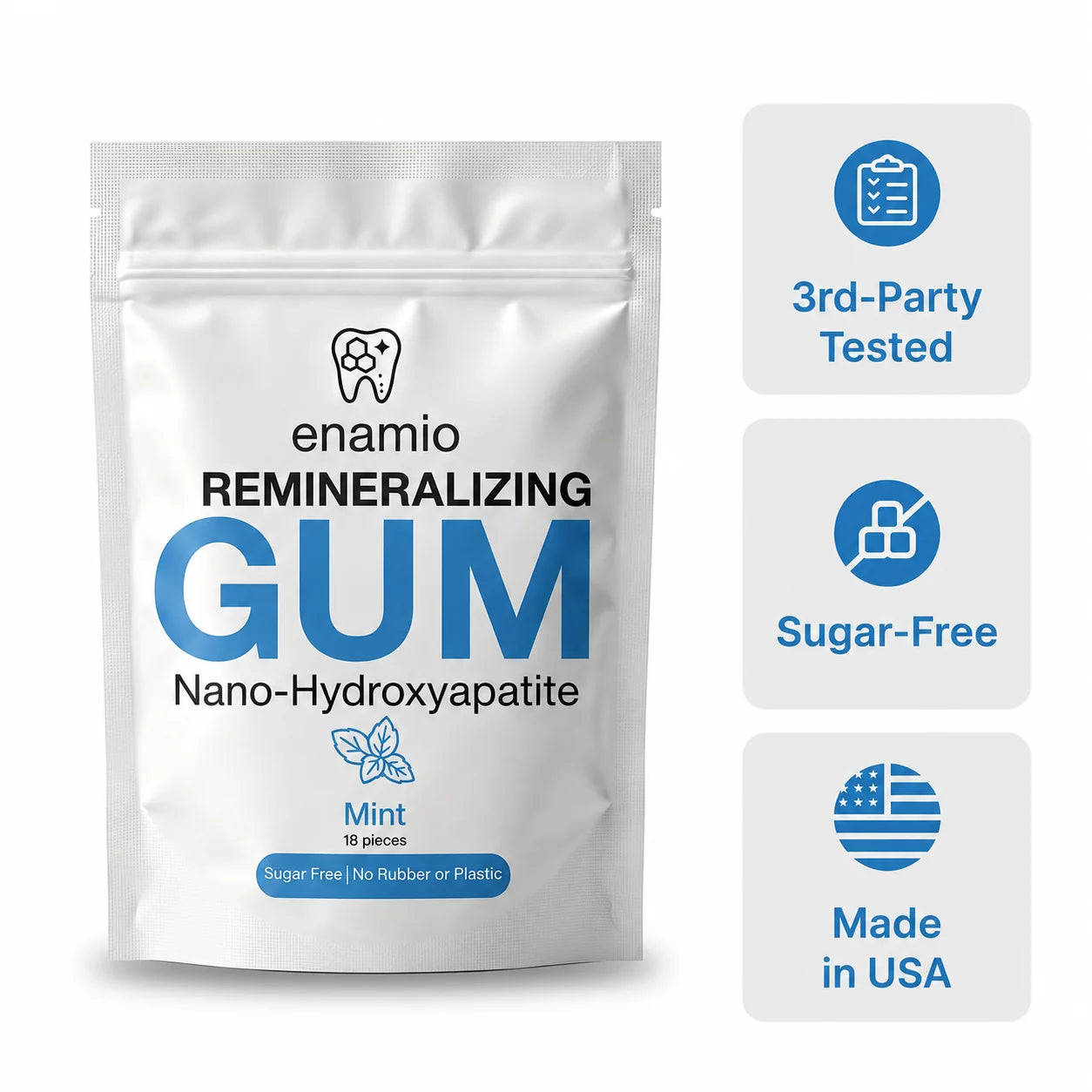 remineralizing chewing gum with nano hydroxyapatite 